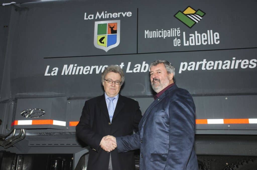 La Minerve et Labelle célèbrent un partenariat pour les ordures