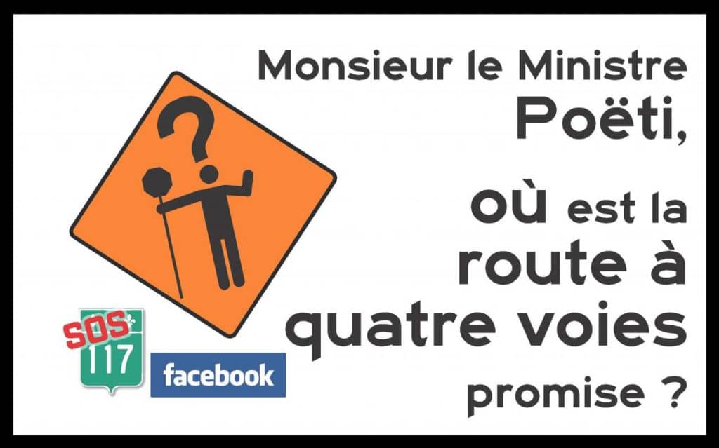 Comité SOS 117 vise Poëti en s’affichant sur la 117