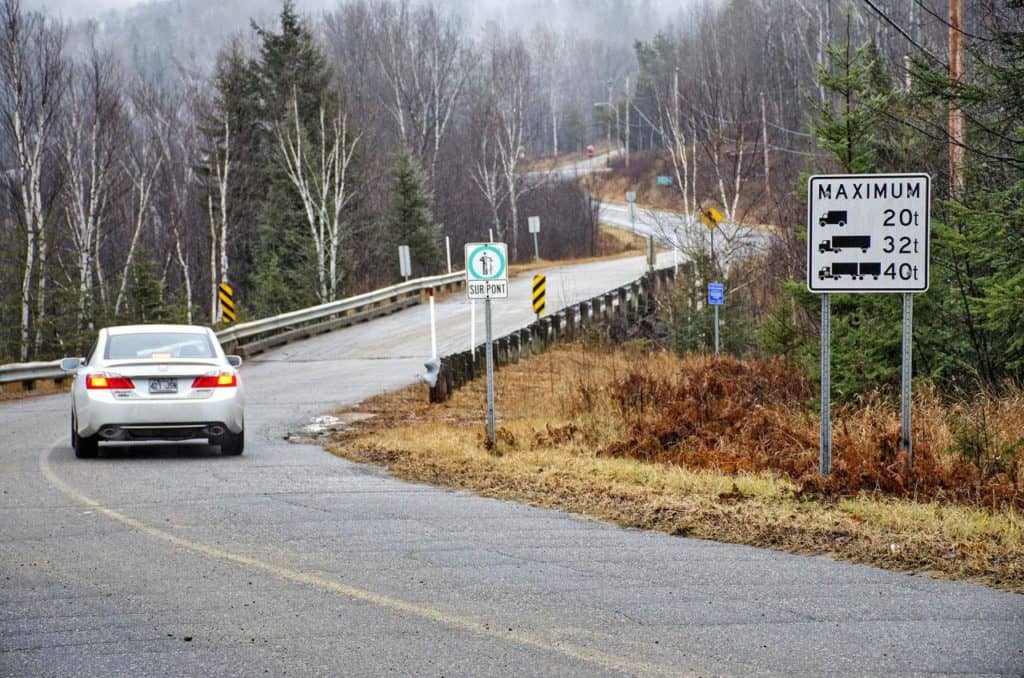 Nouvelles limites de charges permises sur le pont du Lac-Vert