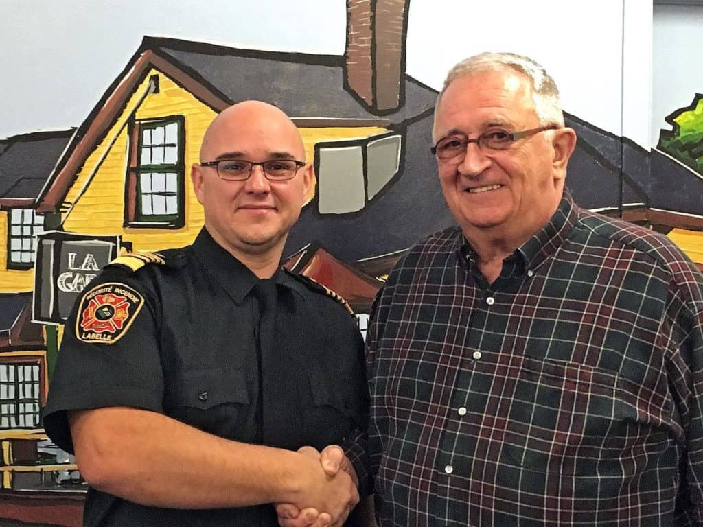 Labelle présente son nouveau directeur du Service de sécurité incendie