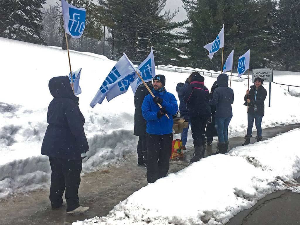Manifestations pacifiques pour l’avancement des négociations avec le CISSS