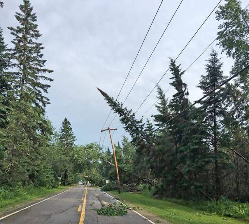 La Macaza frappée par une mini tornade