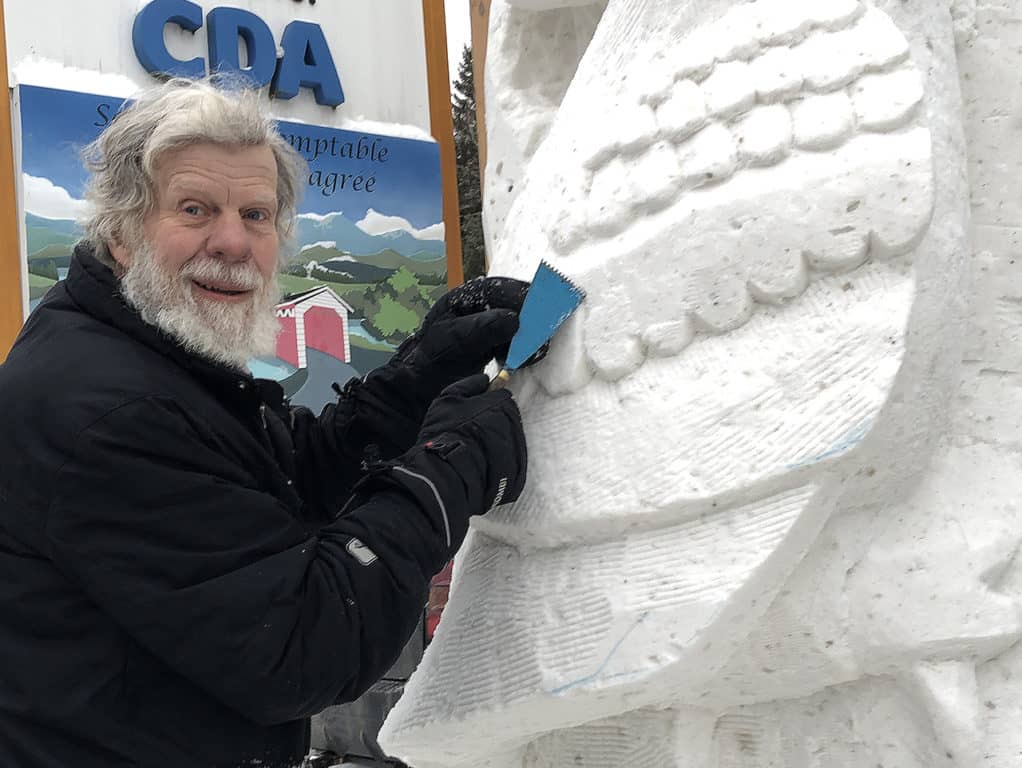 Des sculptures de neige partout sur L’Annonciation