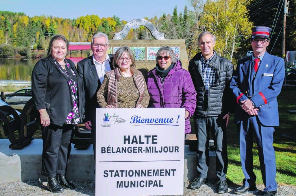 La Macaza inaugure la halte-vélo Bélanger-Miljour