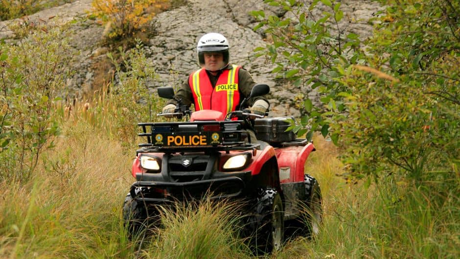 Les policiers interviennent dans les sentiers de quad