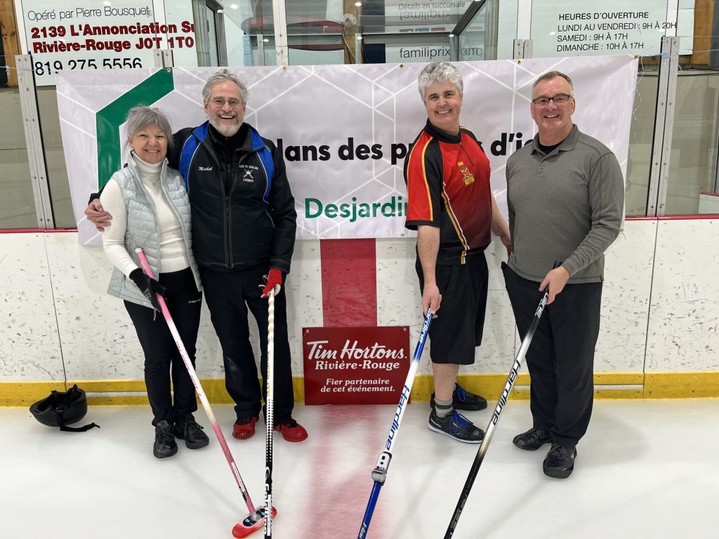 Trois équipes s’illustrent au bonspiel du Club de curling Vallée de la Rouge