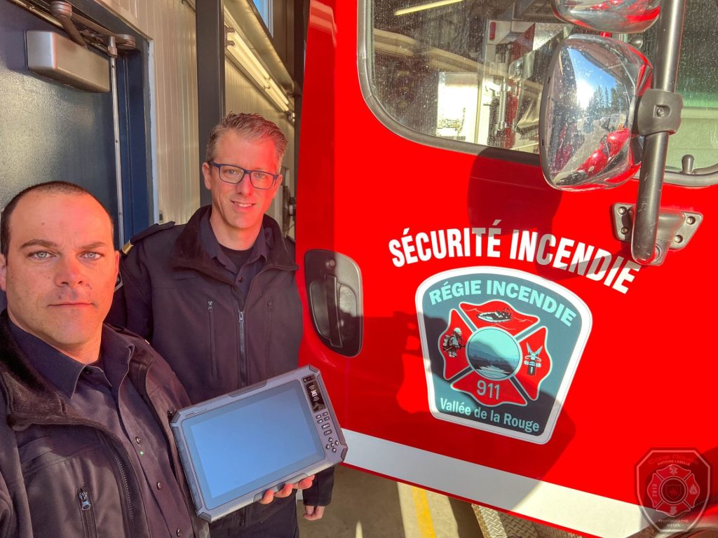 Les pompiers de la RSSIVR maintenant familiers avec la tablette véhiculaire