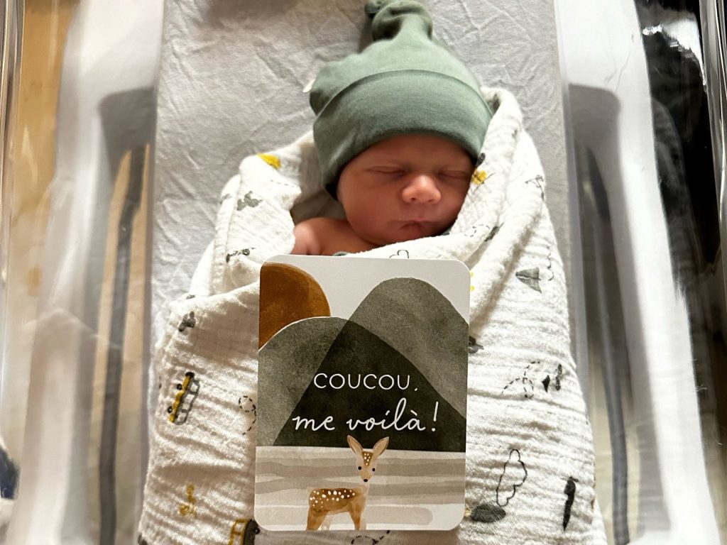 Jayden Pitre, premier bébé de l’année 2024 dans les Hautes-Laurentides